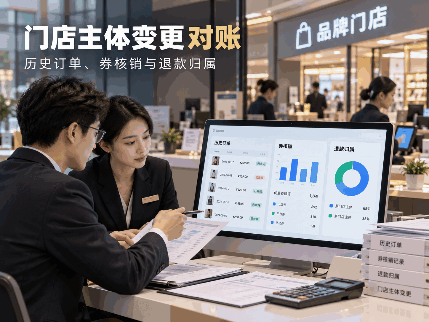 门店主体变更对账｜历史订单、券核销与退款归属